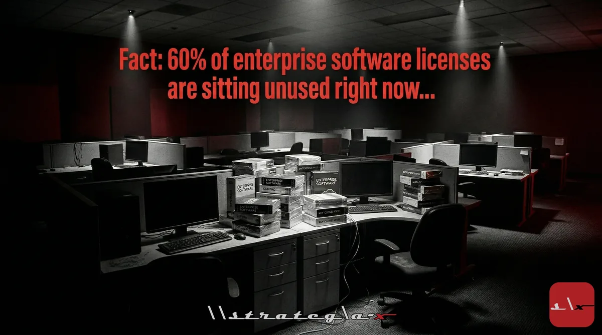 Fact: 60% of enterprise software licenses are sitting unused right now...
