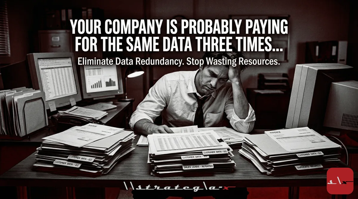 Your company is probably paying for the same data three times...