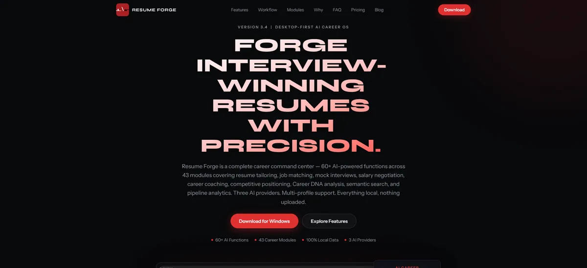 Introducing ResumeForge: Career Intelligence That Goes Beyond the Resume