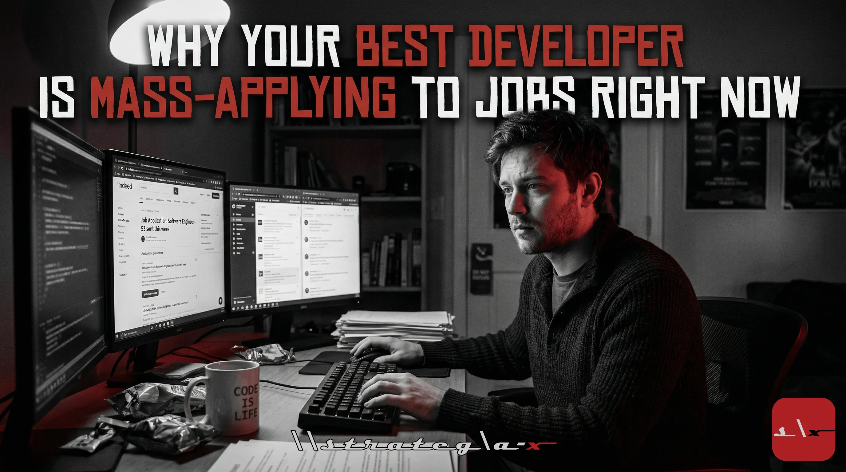 Why Your Best Developer Is Mass-Applying to Jobs Right Now — And What It'll Cost You When They Leave