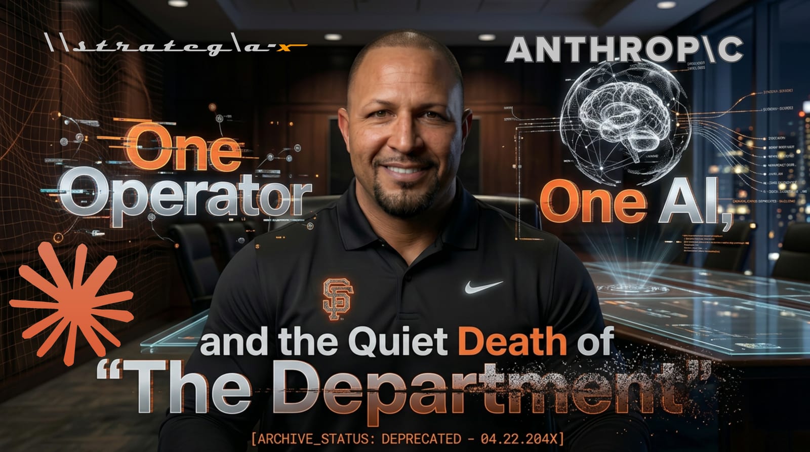 One Operator, One AI, and the Quiet Death of the Department — Part 03 of the Partnership Trilogy