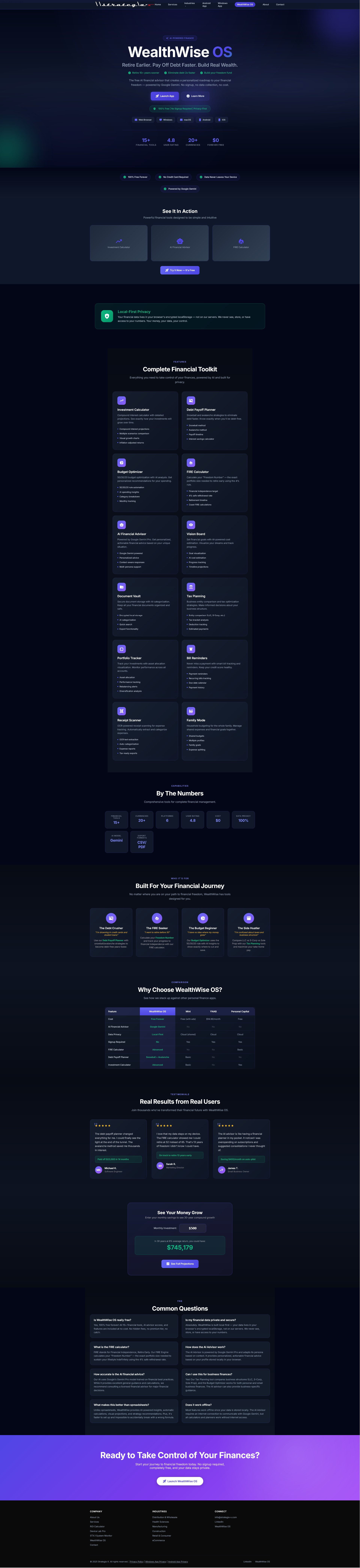 Introducing: Wealth Wise OS - Personal Finance Tool